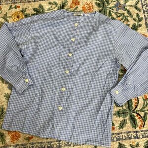 VTG 80s Abercrombie Plaid Oversized Flannel Button Down Shirt  Size 12 large